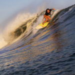 Carolina Saavedra surfing in Playa Venao by Aya Andrews